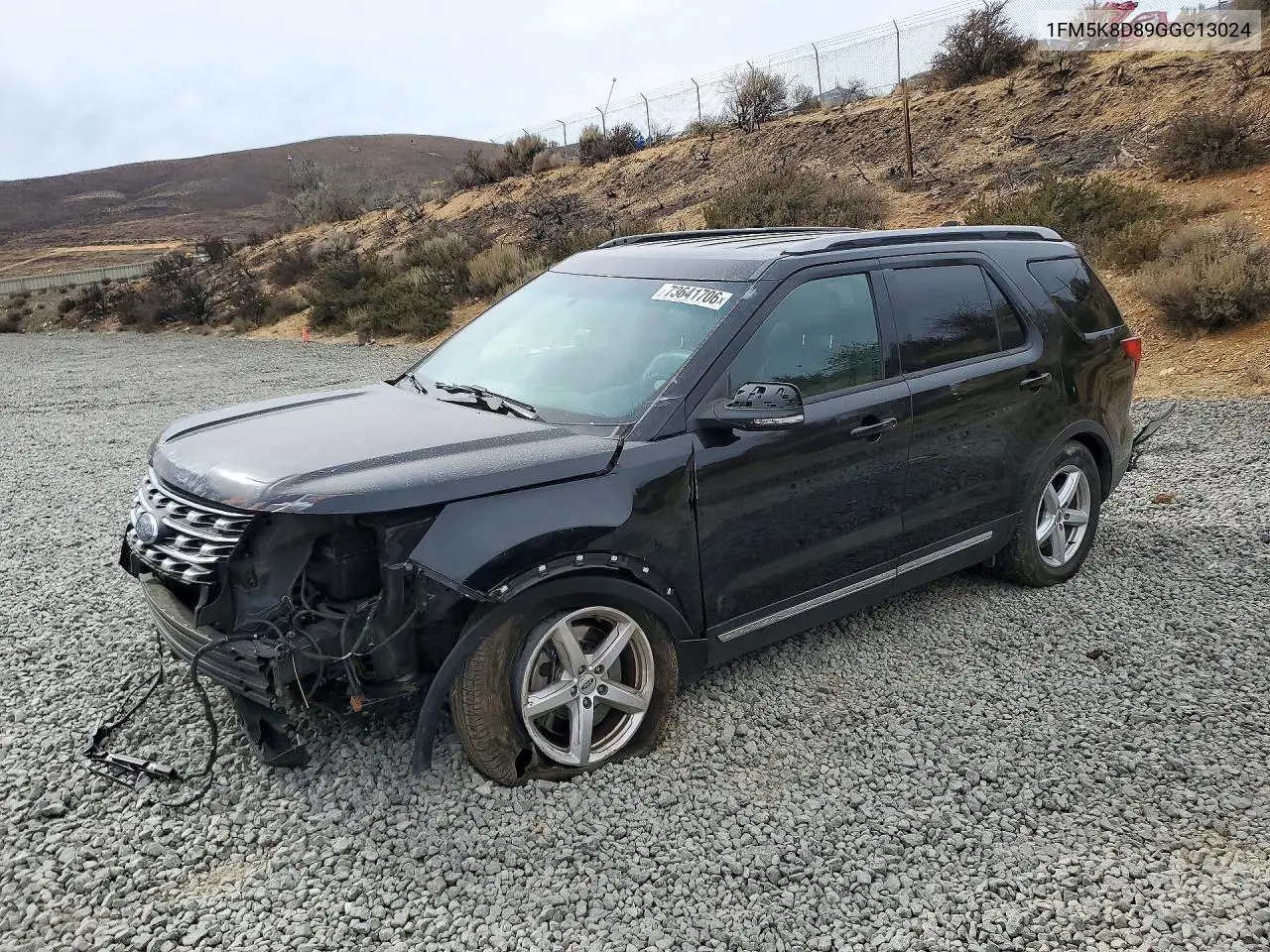 FORD EXPLORER 2016, VIN 1FM5K8D89GGC13024