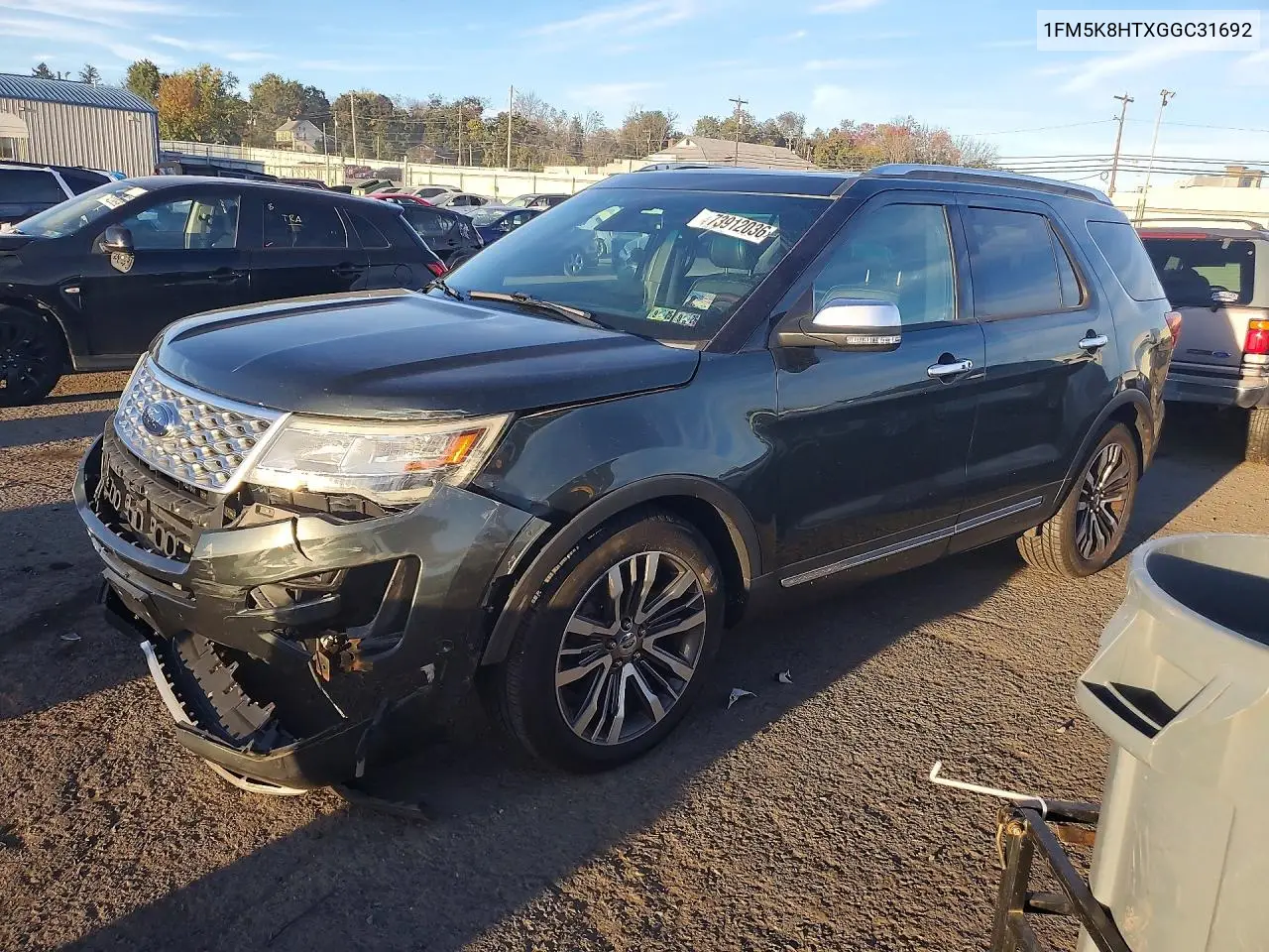 FORD EXPLORER 2016, VIN 1FM5K8HTXGGC31692