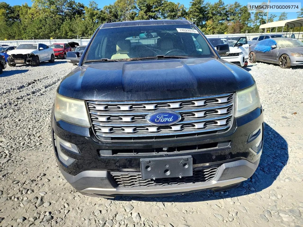 2016 FORD EXPLORER VIN 1FM5K7FH7GGD09774 — фото 5