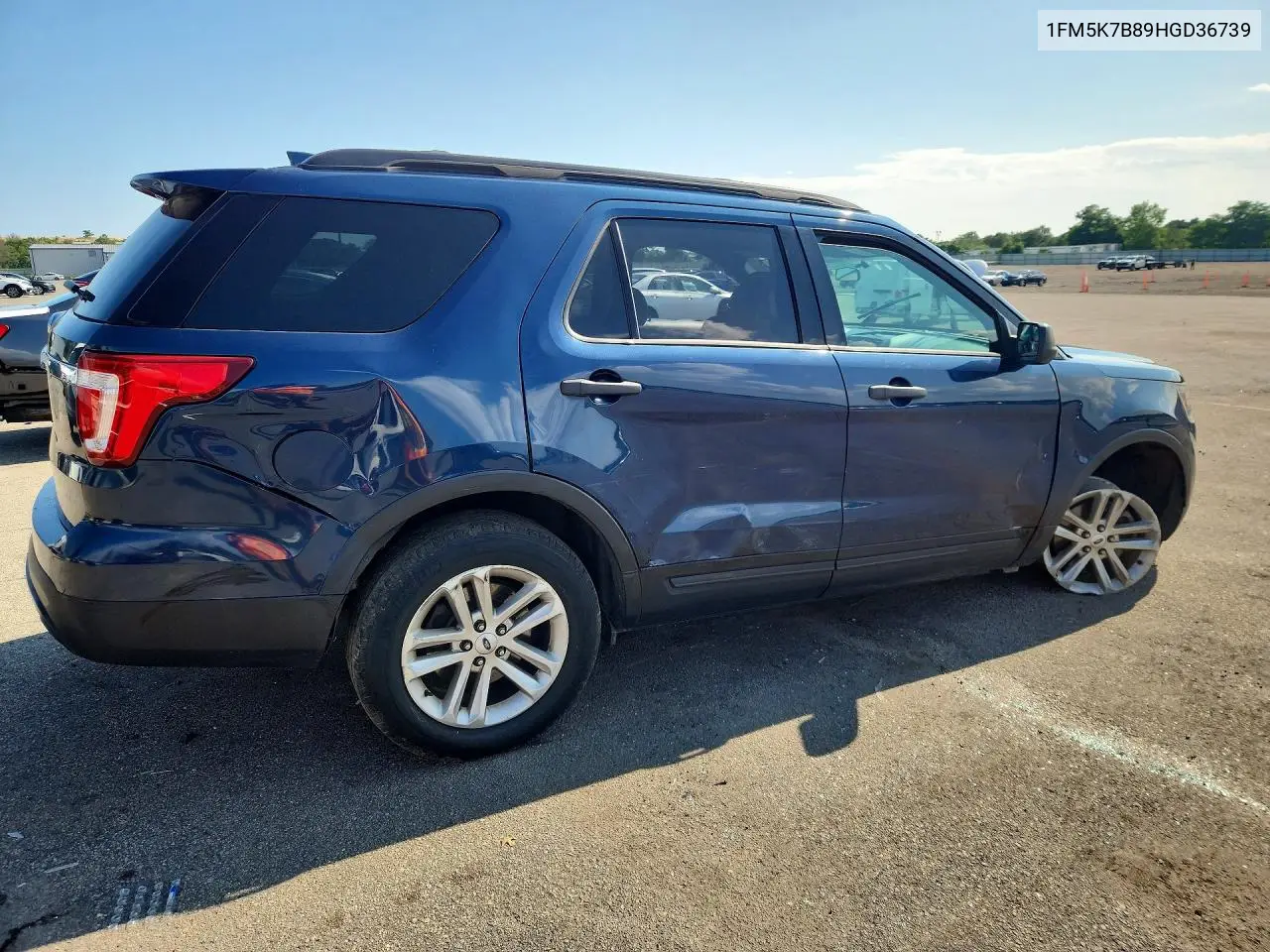 2017 FORD EXPLORER VIN 1FM5K7B89HGD36739 — фото 3