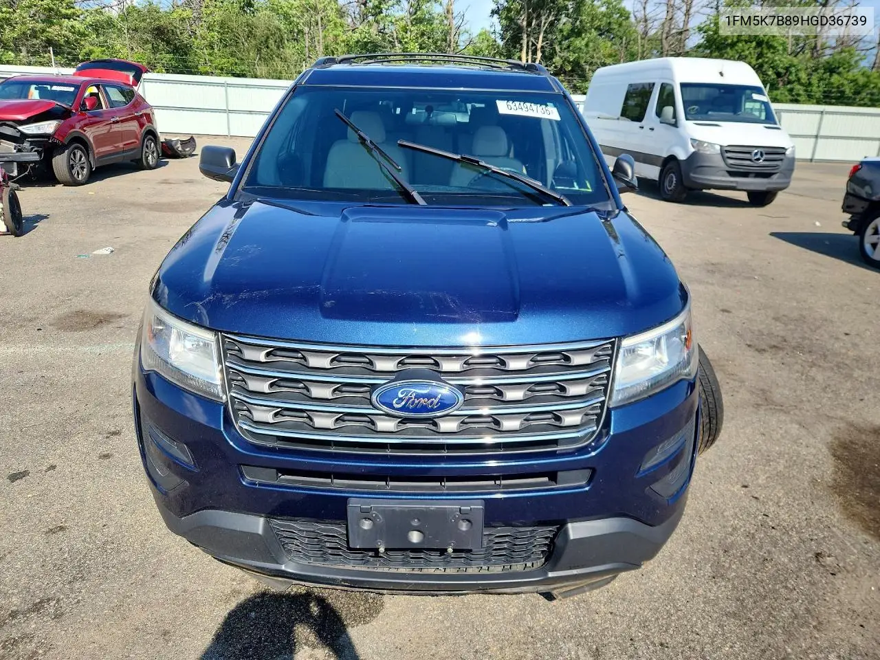 2017 FORD EXPLORER VIN 1FM5K7B89HGD36739 — фото 5