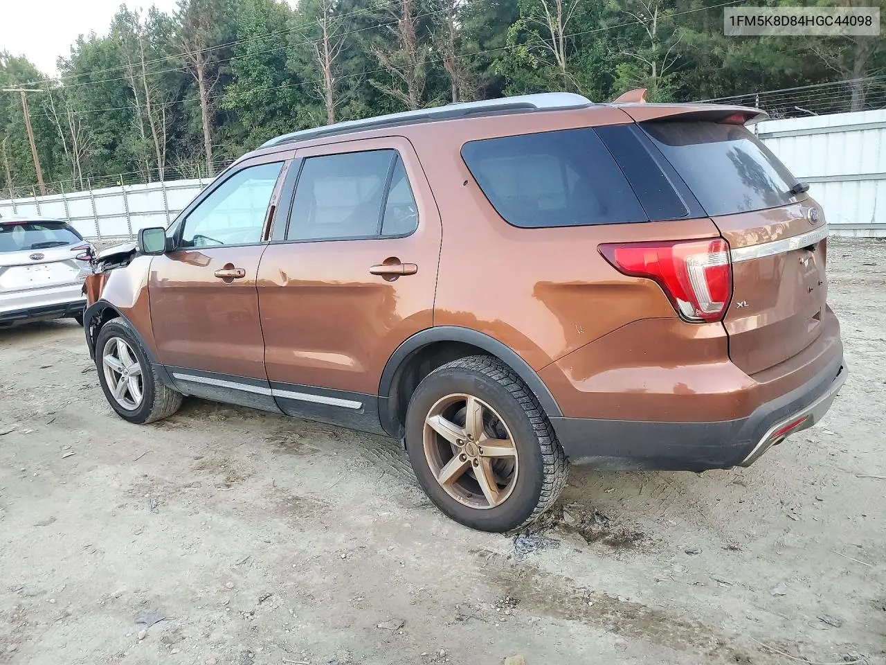 2017 FORD EXPLORER VIN 1FM5K8D84HGC44098 — фото 2