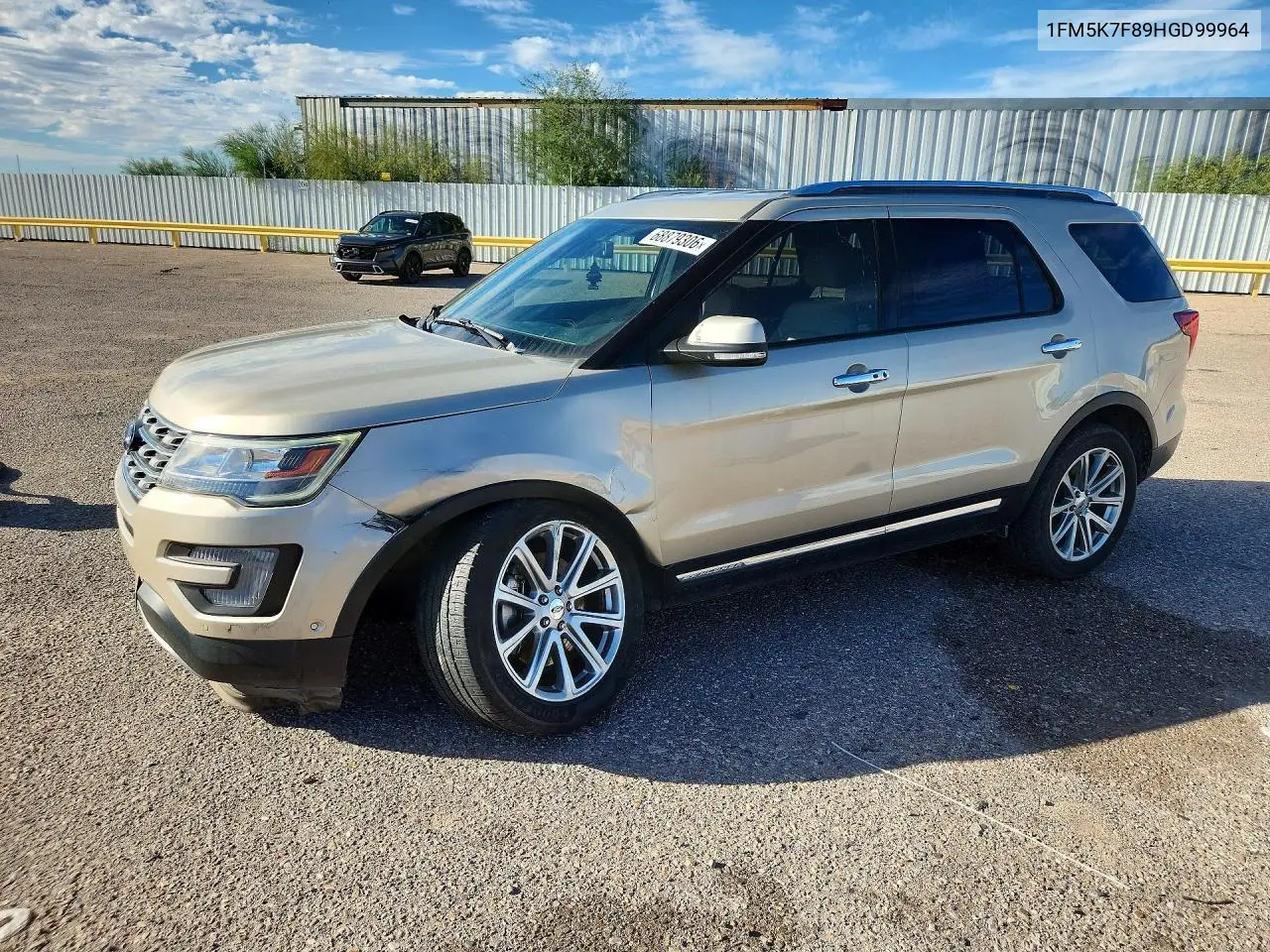 FORD EXPLORER 2017, VIN 1FM5K7F89HGD99964