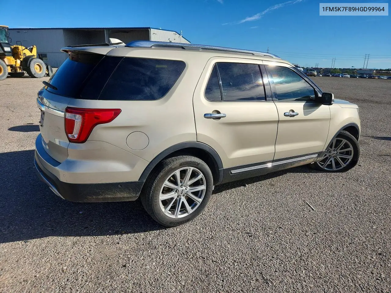 2017 FORD EXPLORER VIN 1FM5K7F89HGD99964 — фото 3