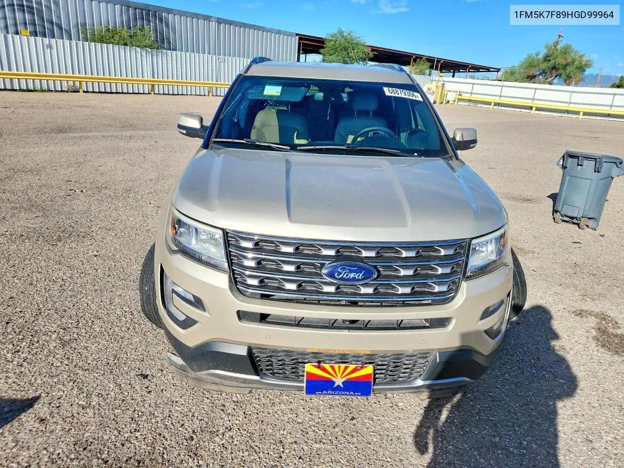 2017 FORD EXPLORER VIN 1FM5K7F89HGD99964 — фото 5