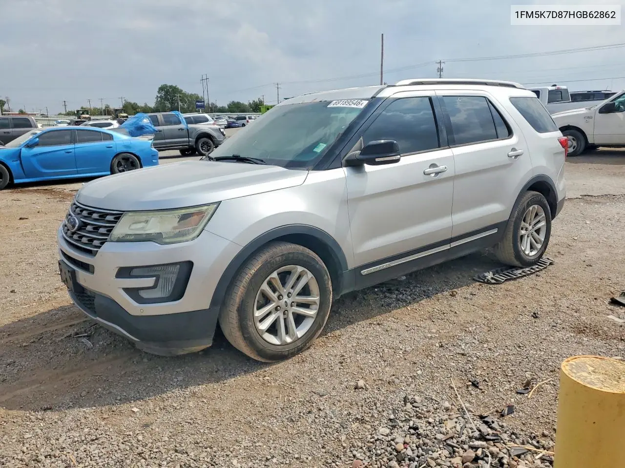 FORD EXPLORER 2017, VIN 1FM5K7D87HGB62862
