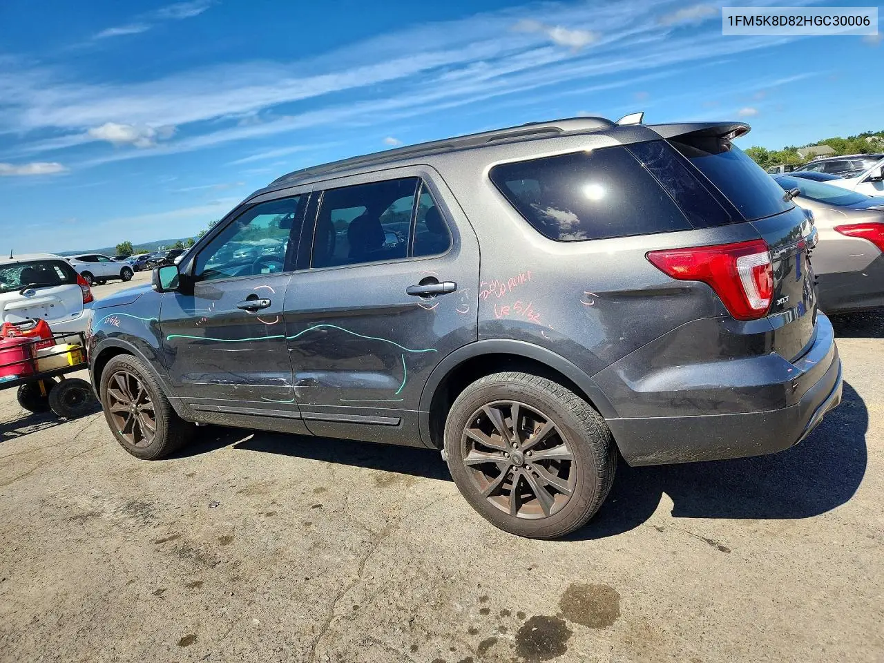 2017 FORD EXPLORER VIN 1FM5K8D82HGC30006 — фото 2