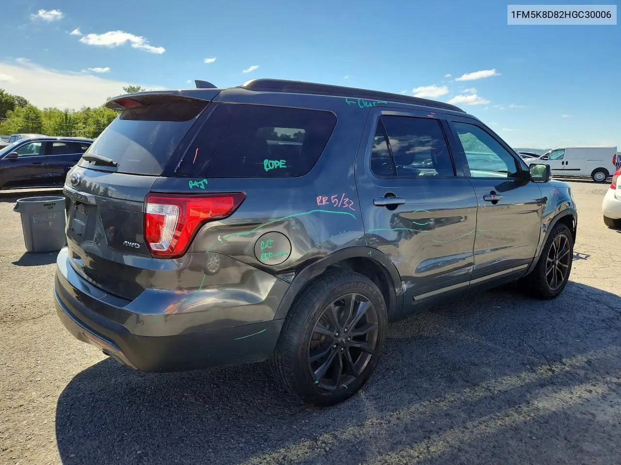 2017 FORD EXPLORER VIN 1FM5K8D82HGC30006 — фото 3