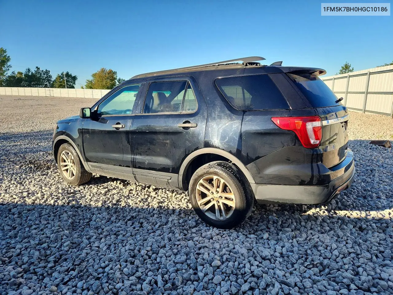2017 FORD EXPLORER VIN 1FM5K7BH0HGC10186 — фото 2