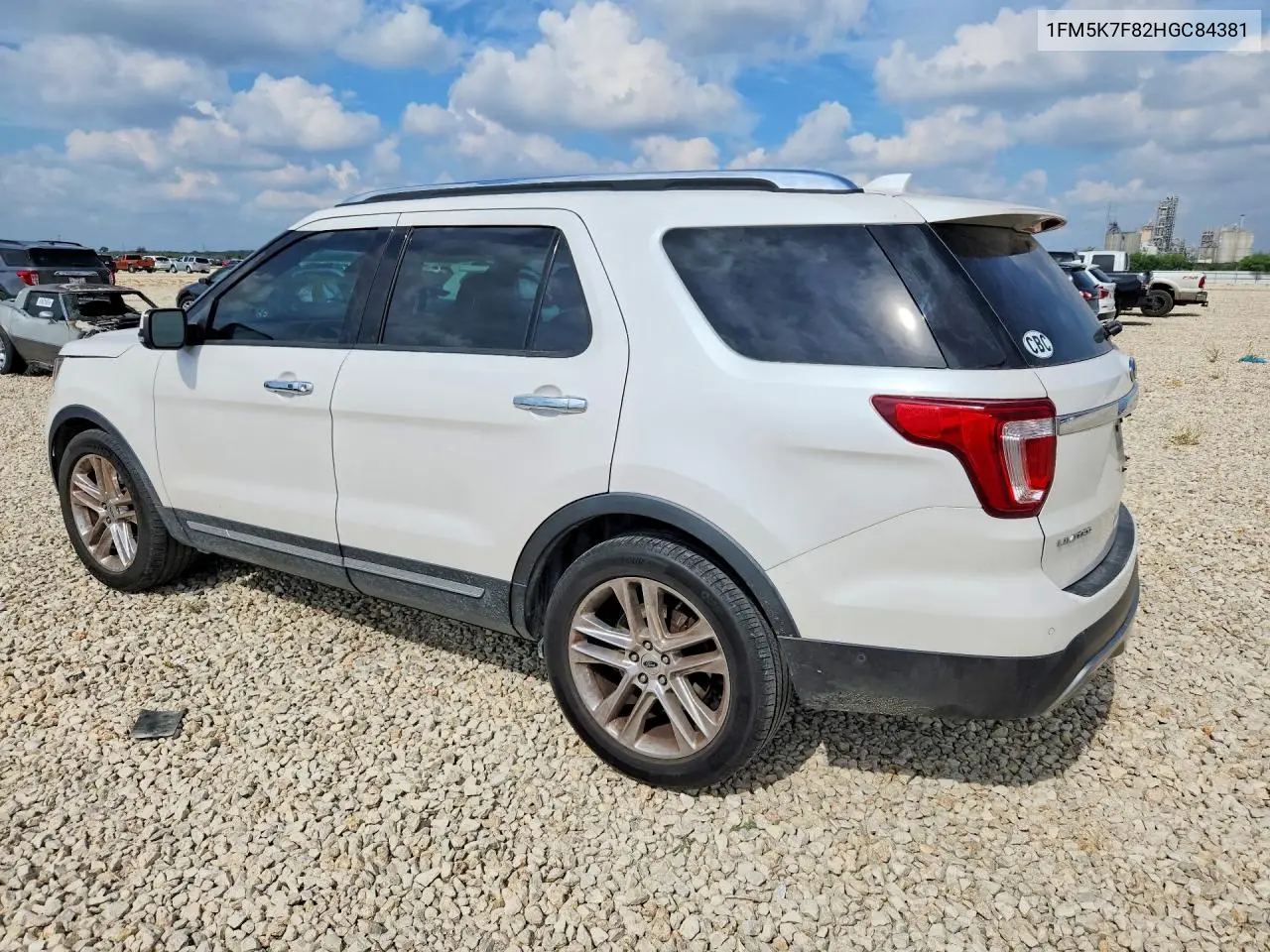 2017 FORD EXPLORER VIN 1FM5K7F82HGC84381 — фото 2