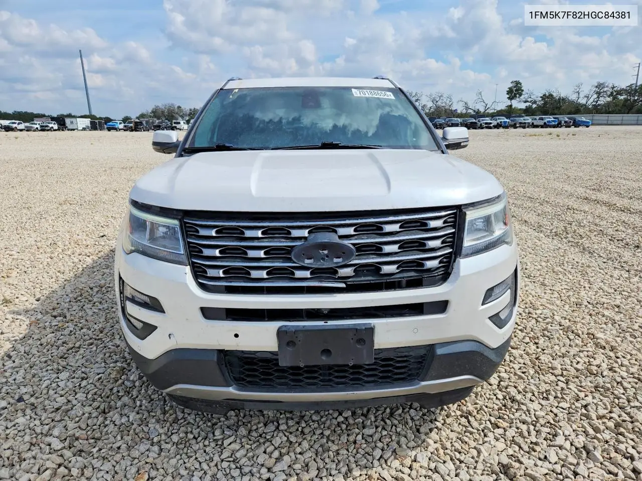 2017 FORD EXPLORER VIN 1FM5K7F82HGC84381 — фото 5