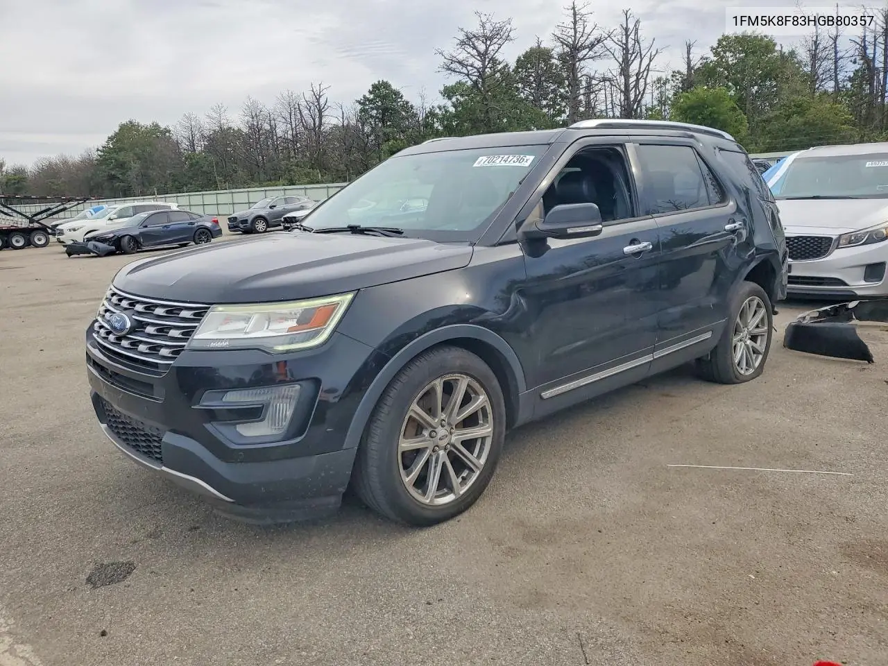 FORD EXPLORER 2017, VIN 1FM5K8F83HGB80357