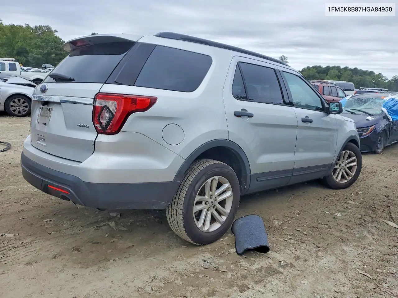 2017 FORD EXPLORER VIN 1FM5K8B87HGA84950 — фото 3