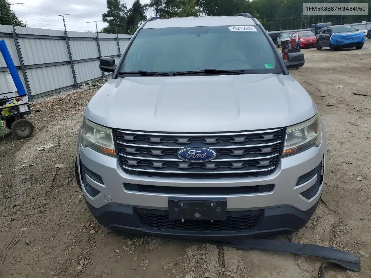 2017 FORD EXPLORER VIN 1FM5K8B87HGA84950 — фото 5