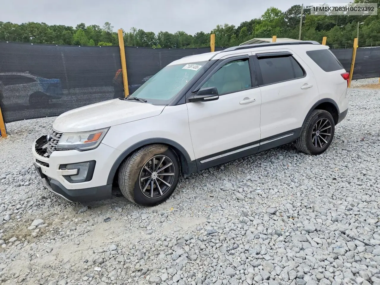 FORD EXPLORER 2017, VIN 1FM5K7D83HGC29392
