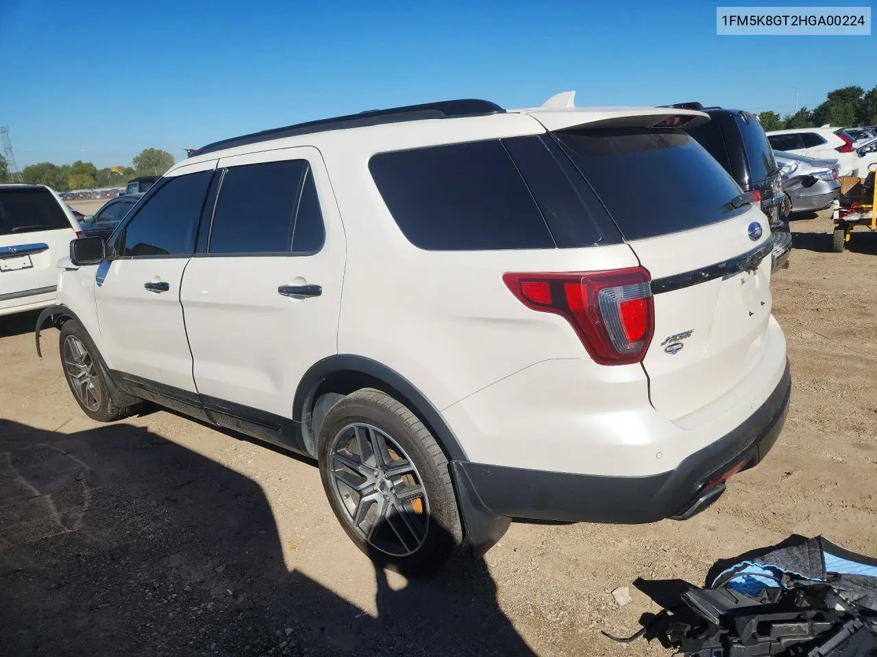 2017 FORD EXPLORER VIN 1FM5K8GT2HGA00224 — фото 2