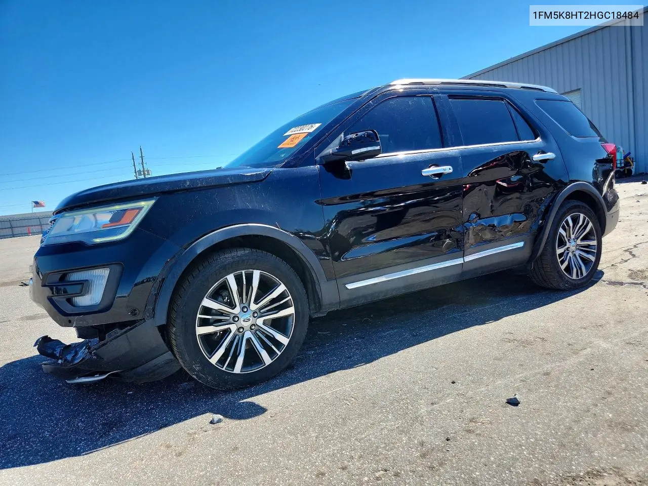 FORD EXPLORER 2017, VIN 1FM5K8HT2HGC18484