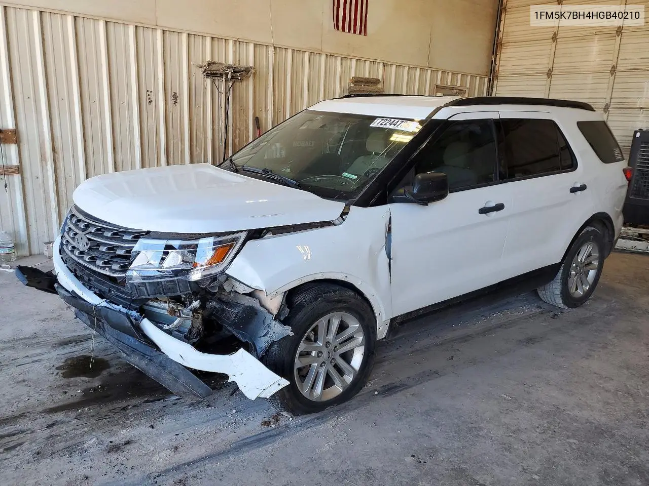 FORD EXPLORER 2017, VIN 1FM5K7BH4HGB40210