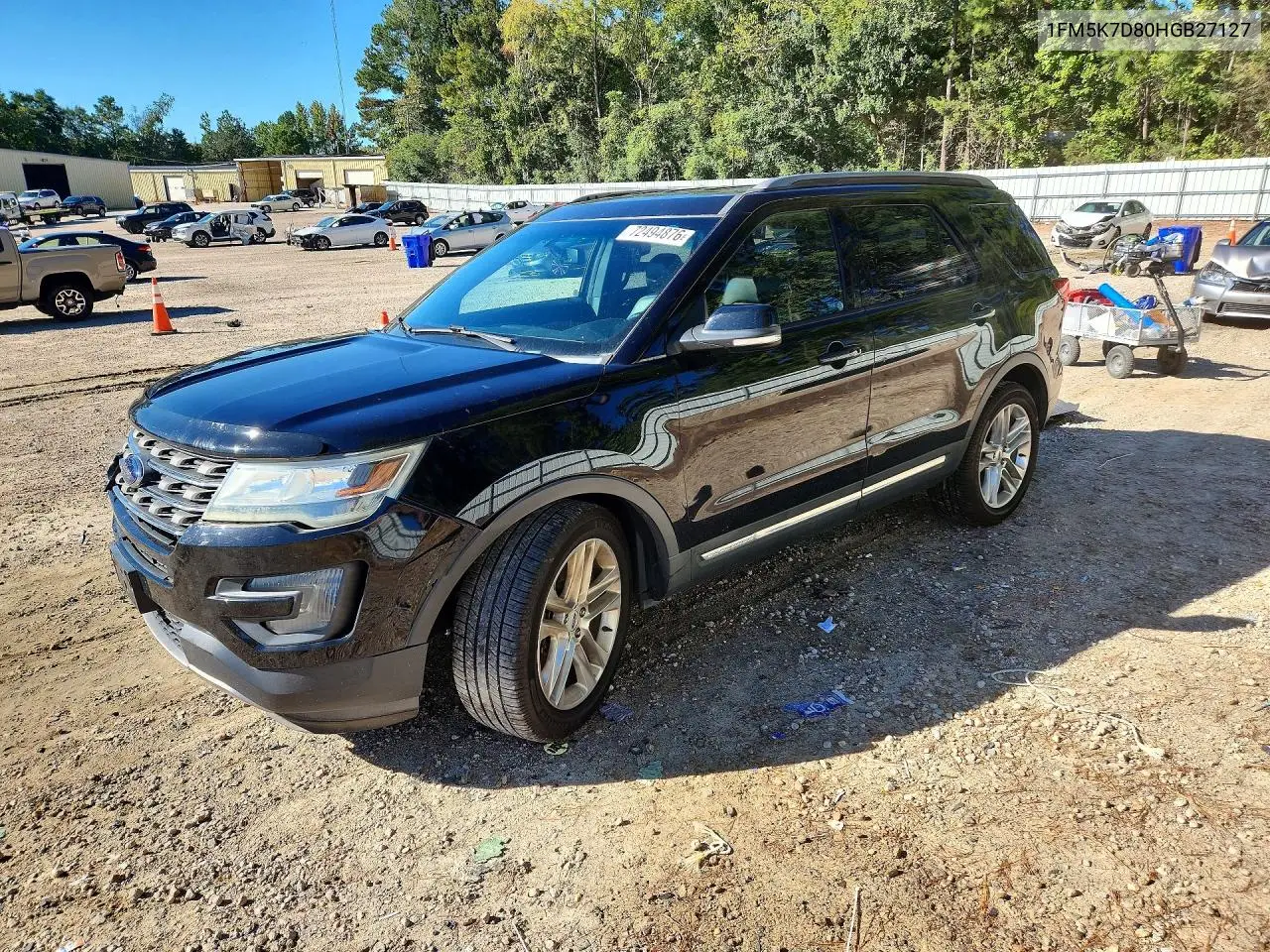 FORD EXPLORER 2017, VIN 1FM5K7D80HGB27127