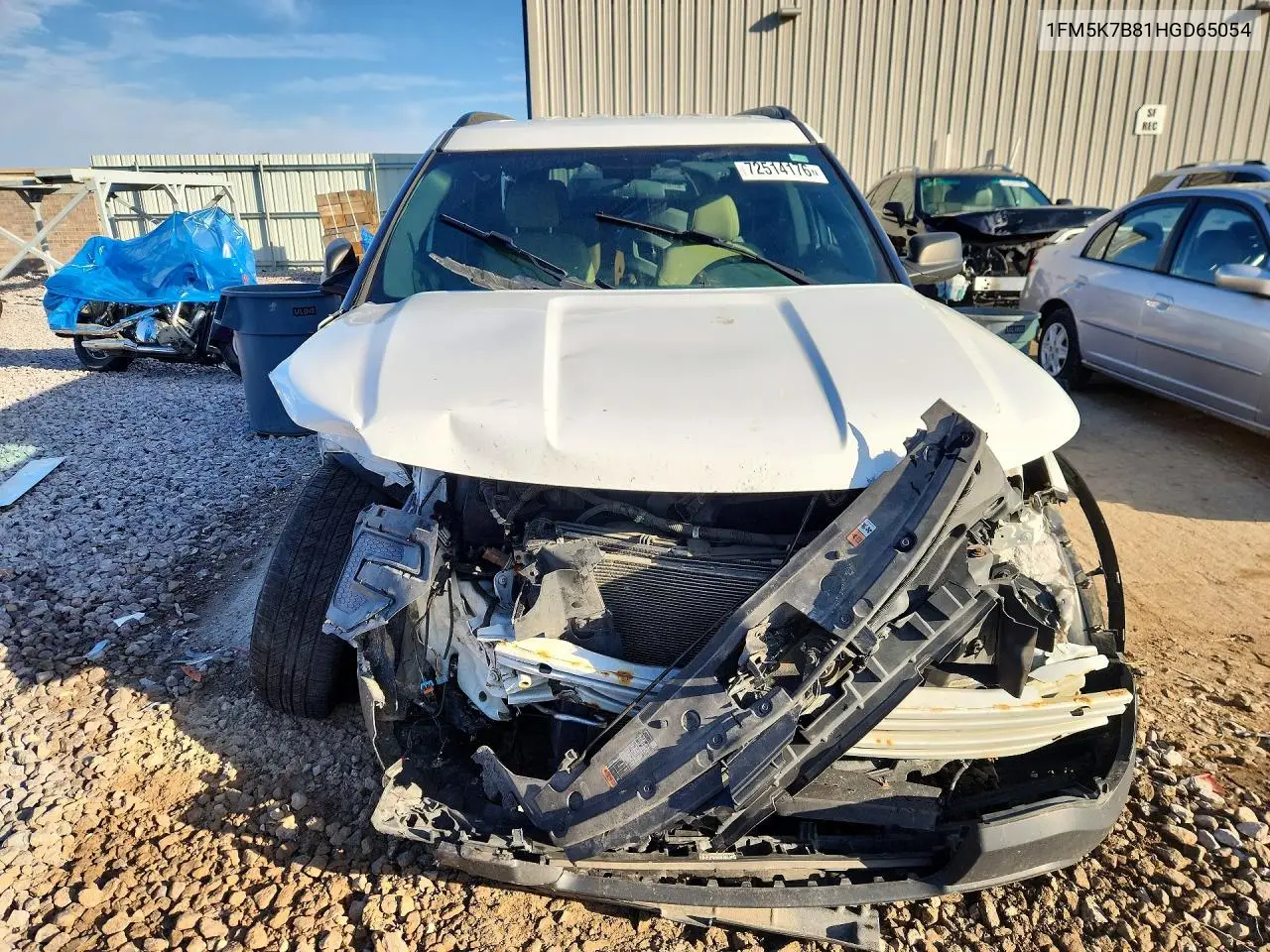 2017 FORD EXPLORER VIN 1FM5K7B81HGD65054 — фото 5