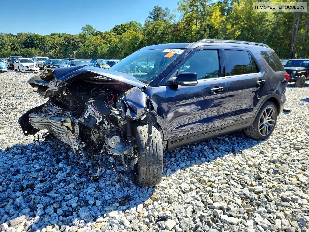 FORD EXPLORER 2017, VIN 1FM5K8GT8HGC88329