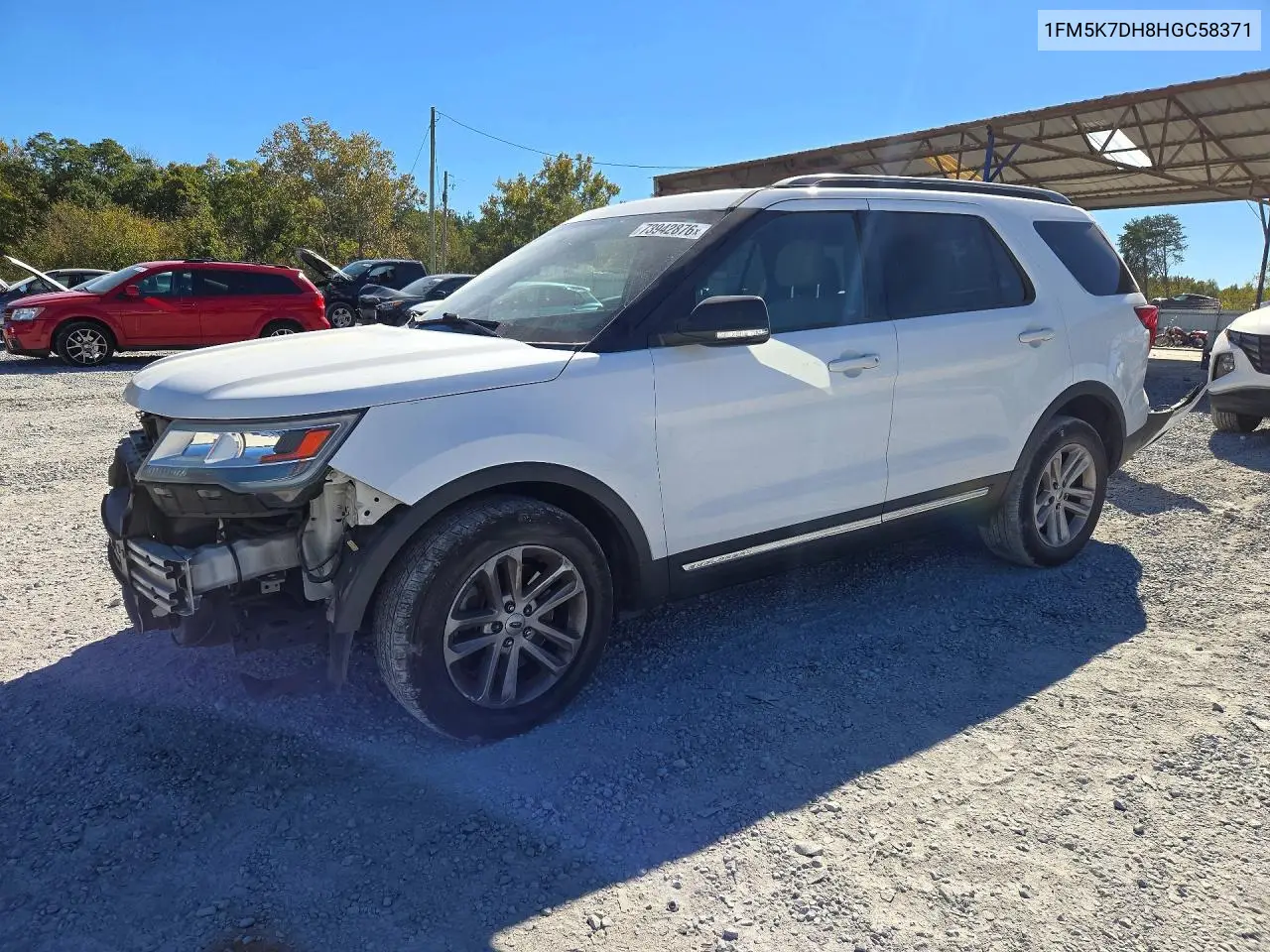 FORD EXPLORER 2017, VIN 1FM5K7DH8HGC58371