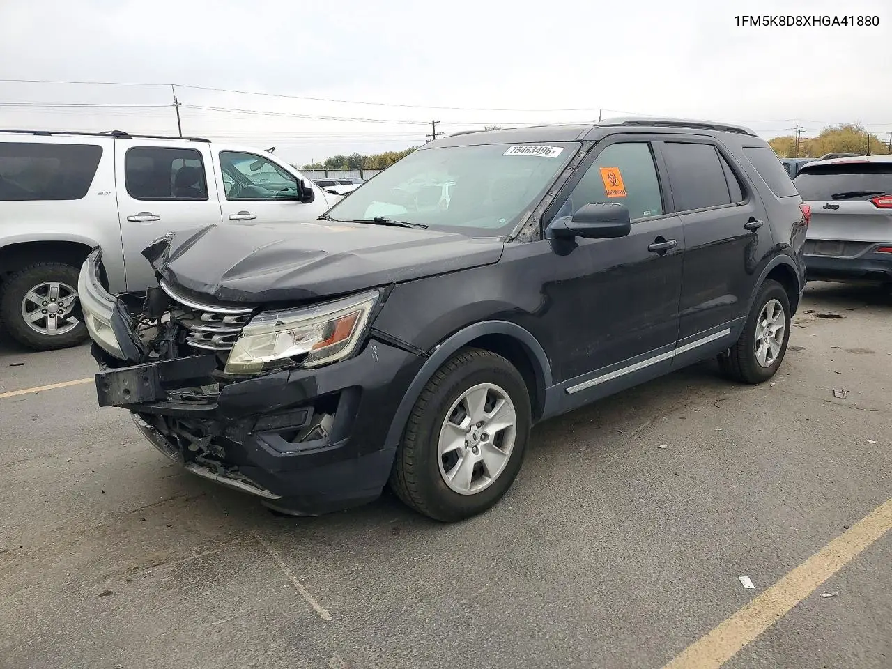 FORD EXPLORER 2017, VIN 1FM5K8D8XHGA41880