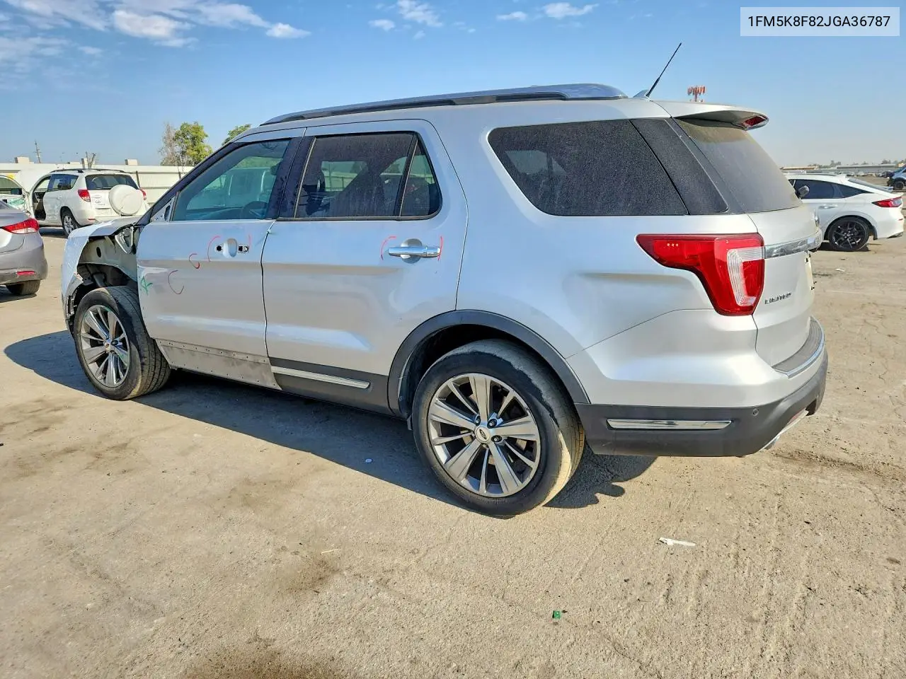 2018 FORD EXPLORER VIN 1FM5K8F82JGA36787 — фото 2