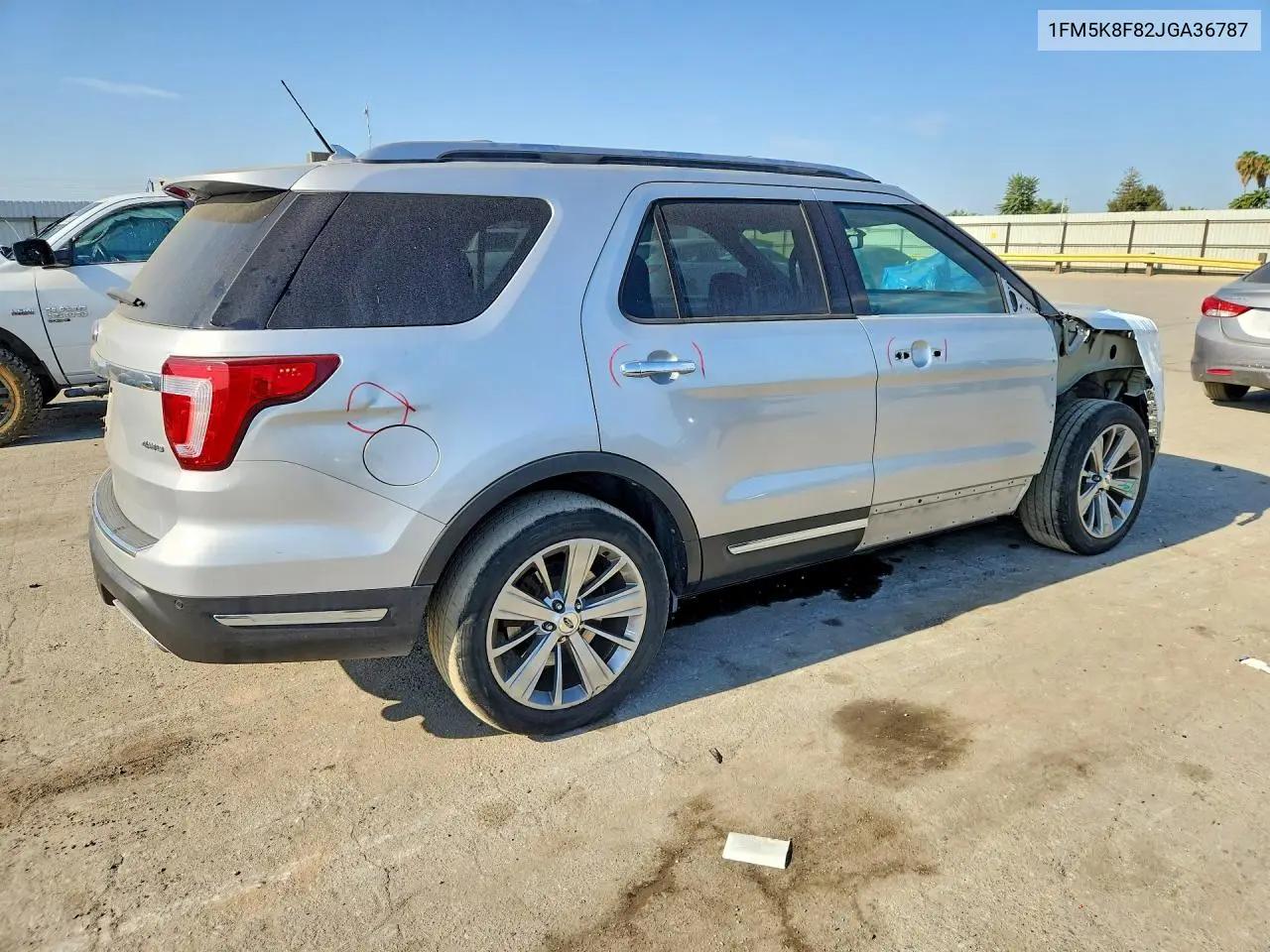 2018 FORD EXPLORER VIN 1FM5K8F82JGA36787 — фото 3
