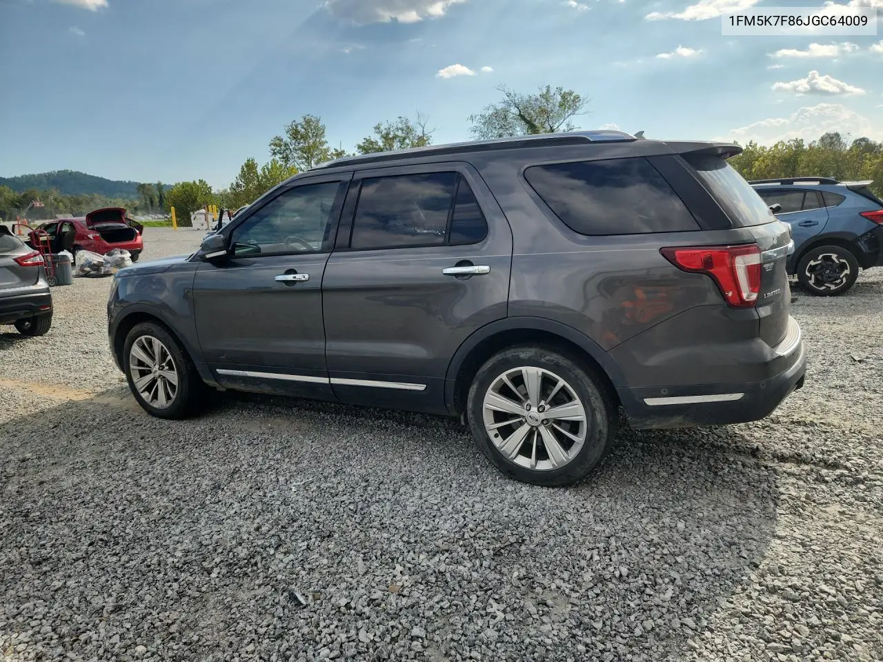 2018 FORD EXPLORER VIN 1FM5K7F86JGC64009 — фото 2