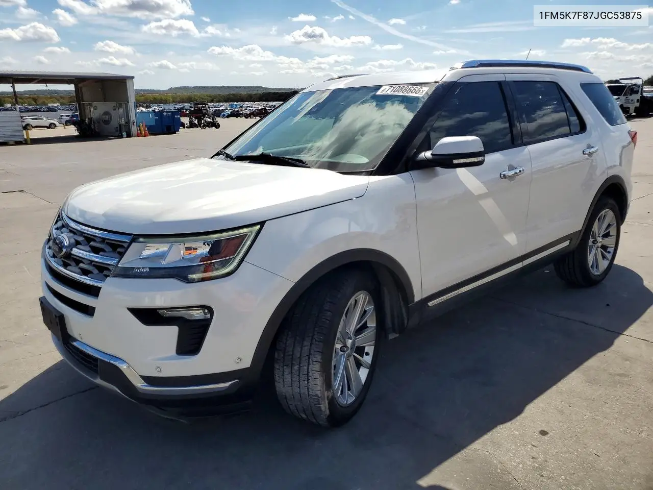 FORD EXPLORER 2018, VIN 1FM5K7F87JGC53875