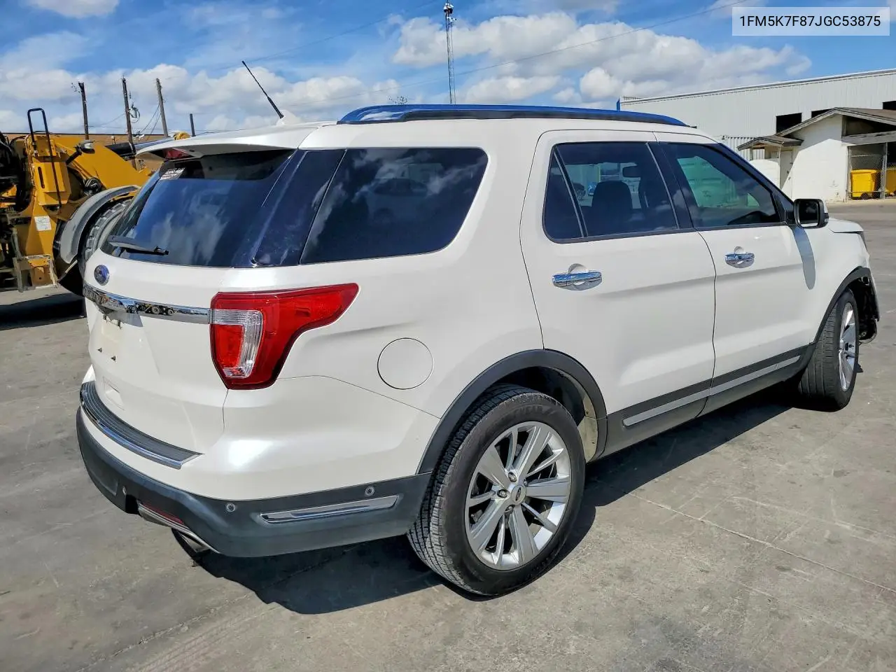 2018 FORD EXPLORER VIN 1FM5K7F87JGC53875 — фото 3