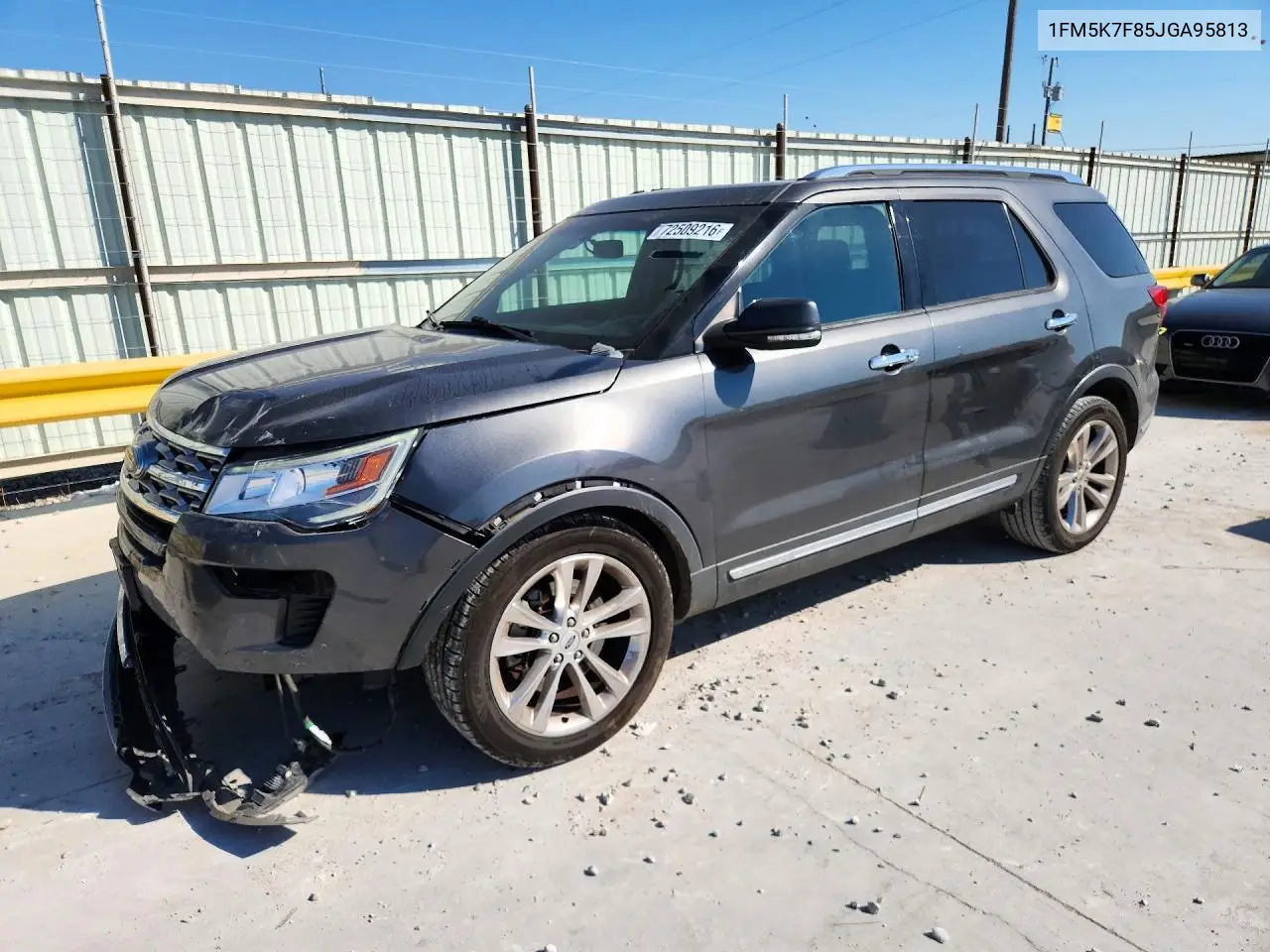 FORD EXPLORER 2018, VIN 1FM5K7F85JGA95813