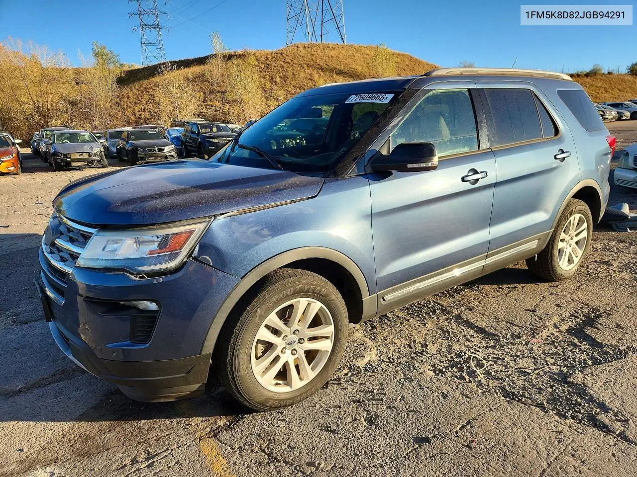 FORD EXPLORER 2018, VIN 1FM5K8D82JGB94291