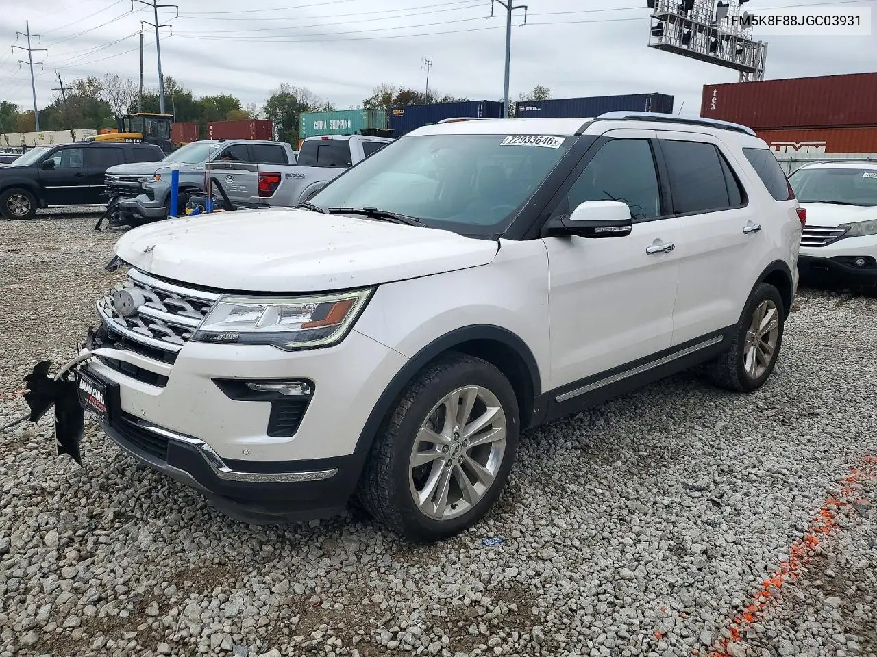 FORD EXPLORER 2018, VIN 1FM5K8F88JGC03931