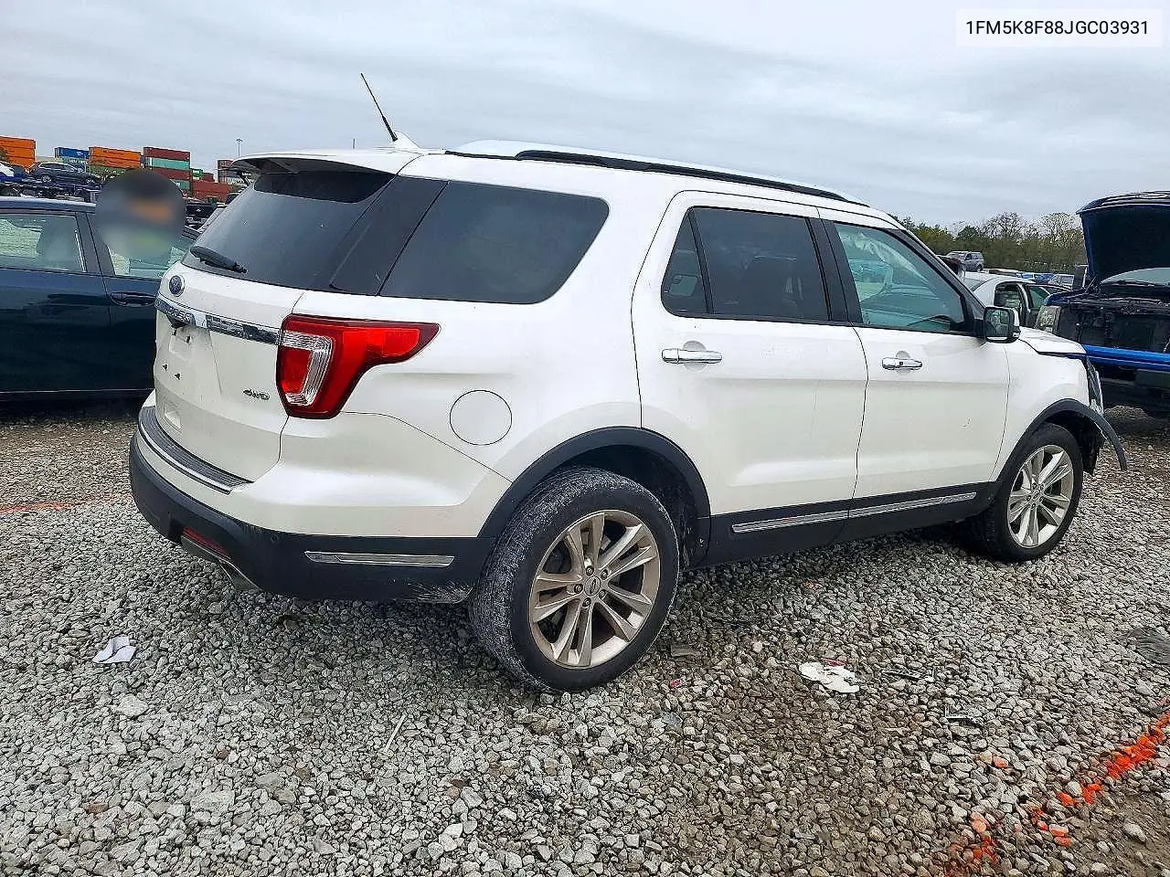 2018 FORD EXPLORER VIN 1FM5K8F88JGC03931 — фото 3