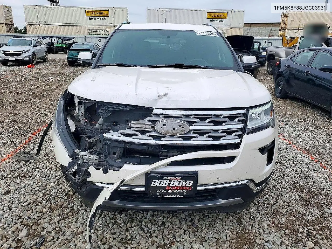 2018 FORD EXPLORER VIN 1FM5K8F88JGC03931 — фото 5