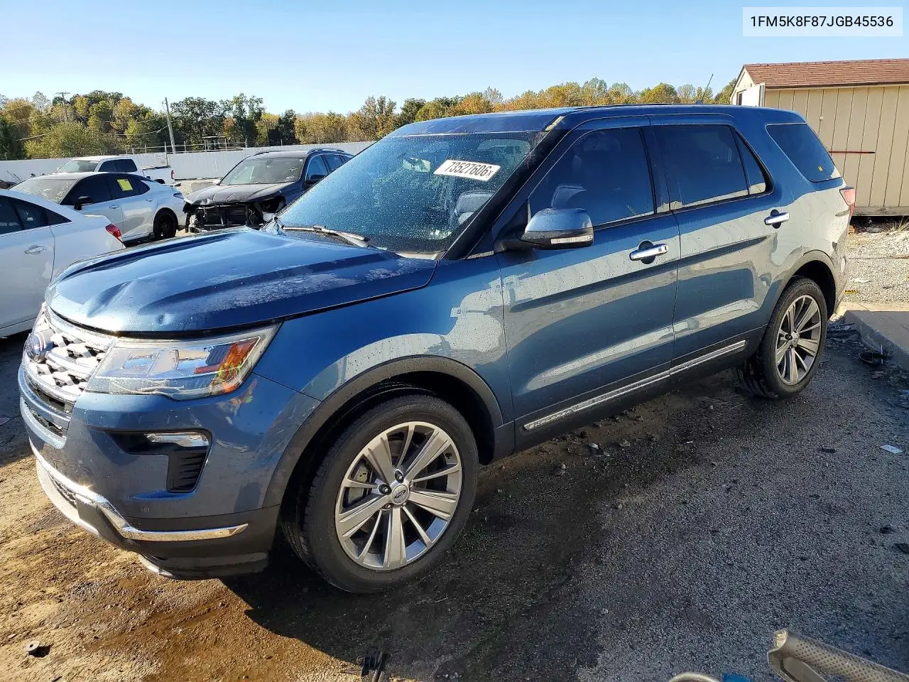 FORD EXPLORER 2018, VIN 1FM5K8F87JGB45536