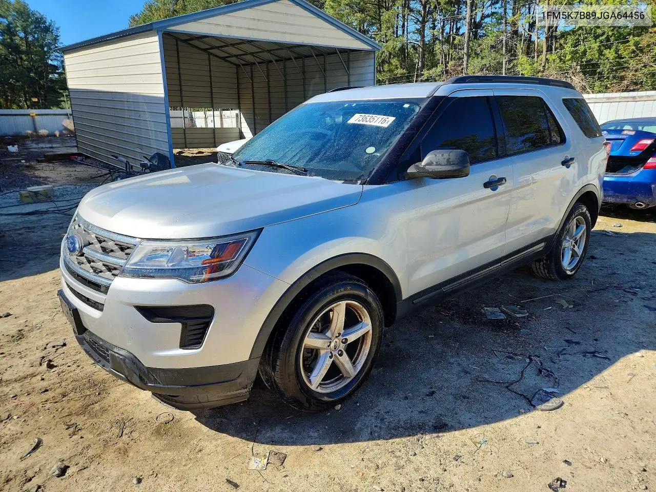 FORD EXPLORER 2018, VIN 1FM5K7B89JGA64456