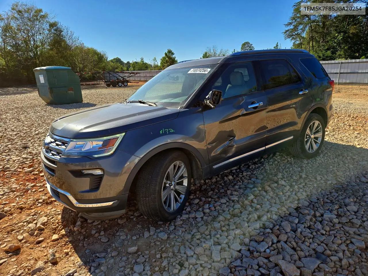 FORD EXPLORER 2018, VIN 1FM5K7F85JGA20254