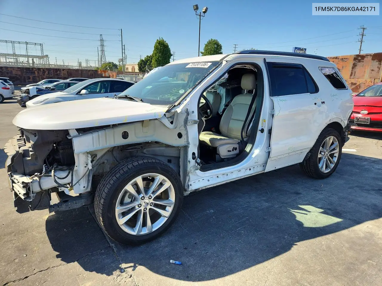 FORD EXPLORER 2019, VIN 1FM5K7D86KGA42171