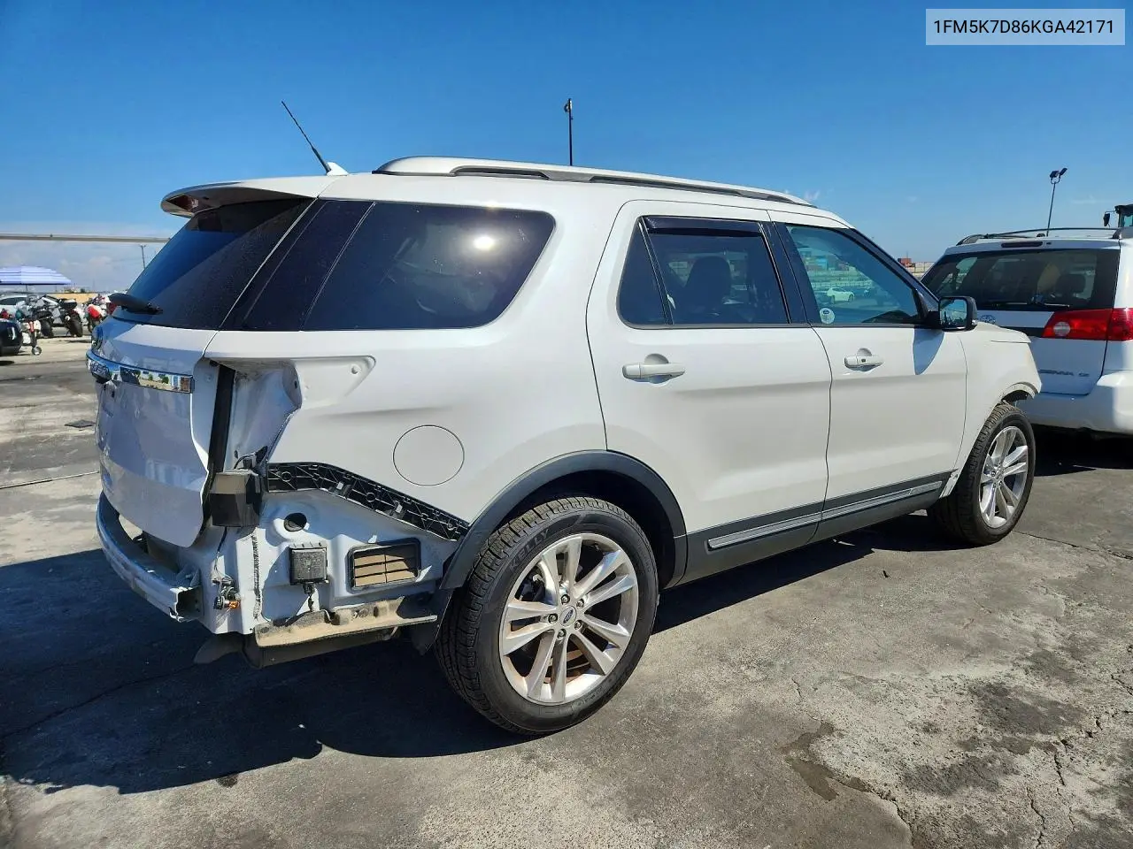2019 FORD EXPLORER VIN 1FM5K7D86KGA42171 — фото 3