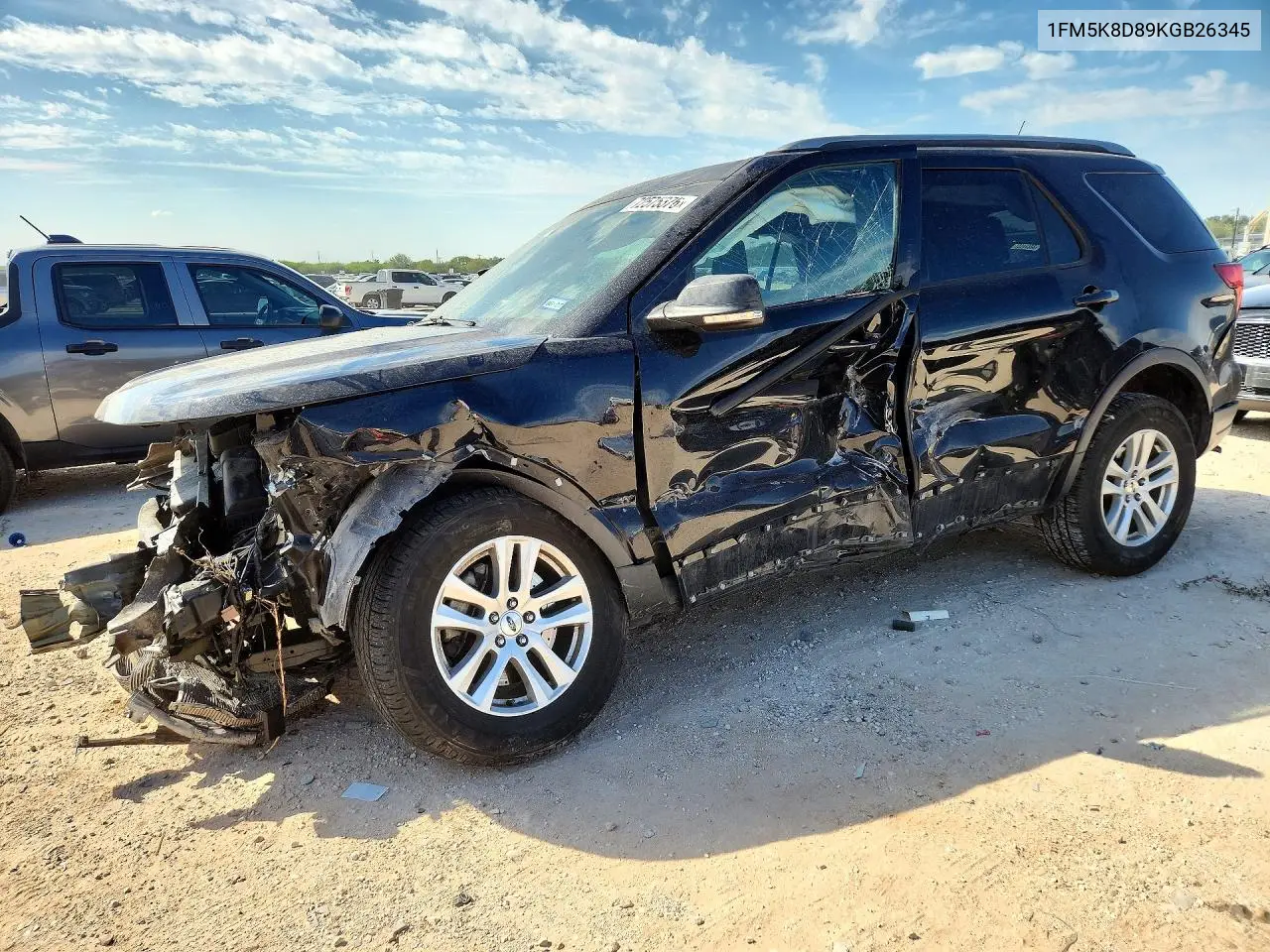 FORD EXPLORER 2019, VIN 1FM5K8D89KGB26345