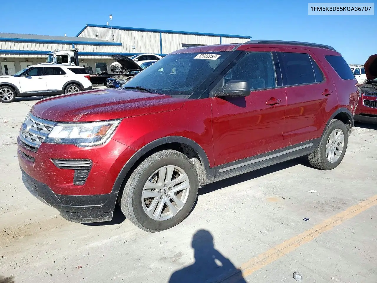 FORD EXPLORER 2019, VIN 1FM5K8D85KGA36707