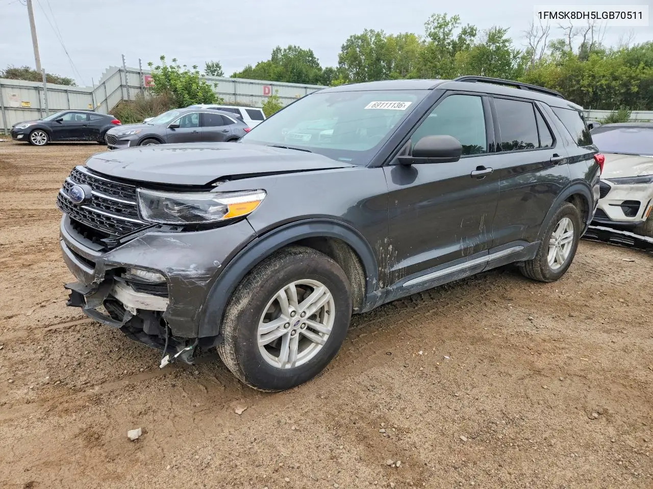 FORD EXPLORER 2020, VIN 1FMSK8DH5LGB70511