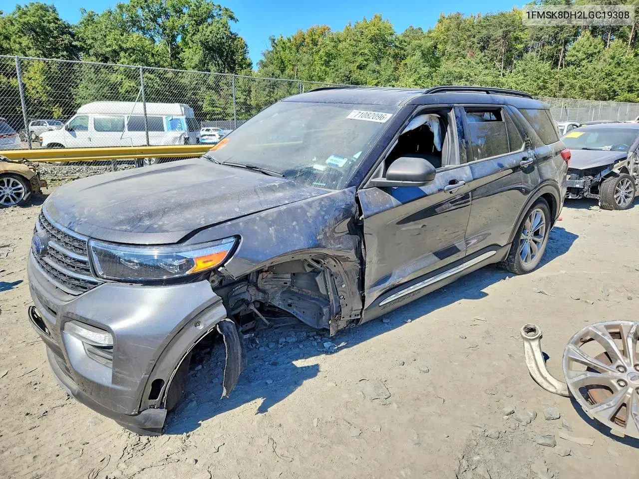 FORD EXPLORER 2020, VIN 1FMSK8DH2LGC19308