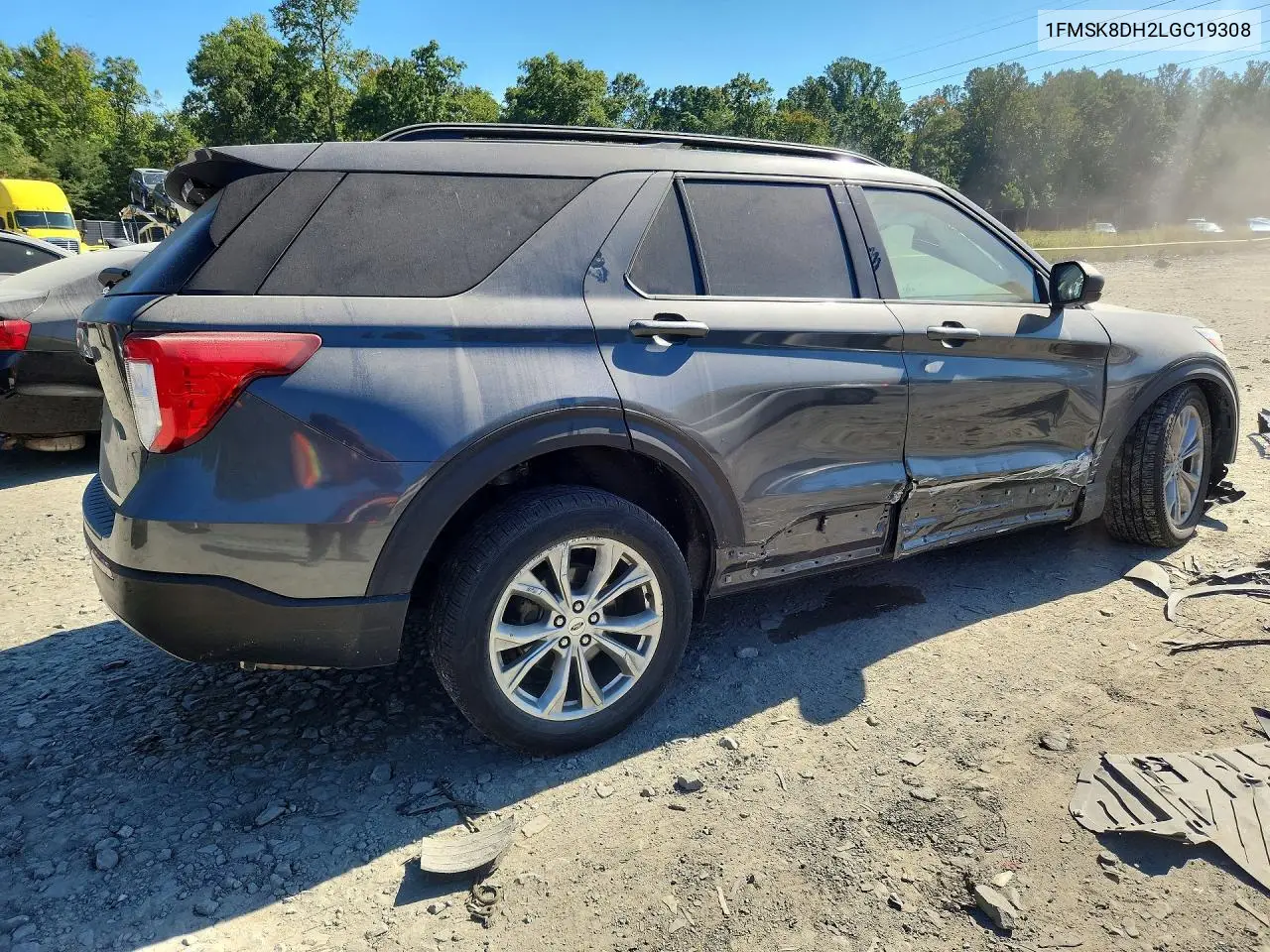 2020 FORD EXPLORER VIN 1FMSK8DH2LGC19308 — фото 3