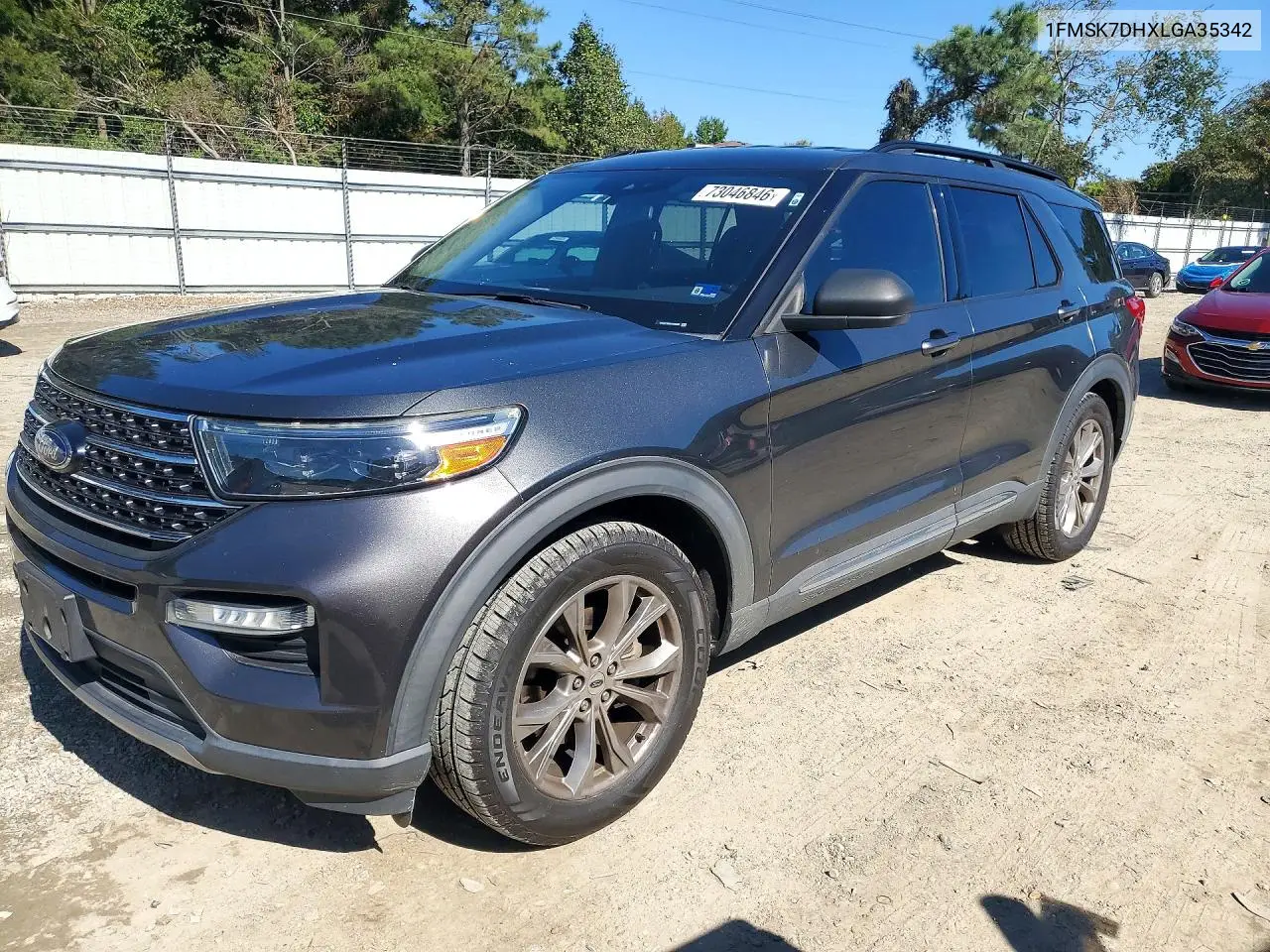 FORD EXPLORER 2020, VIN 1FMSK7DHXLGA35342