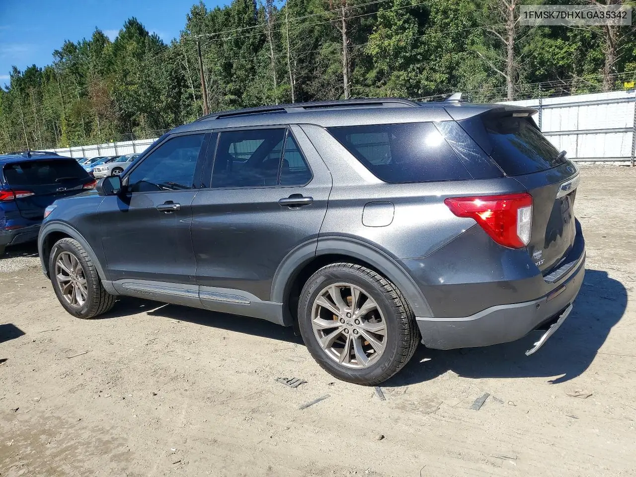 2020 FORD EXPLORER VIN 1FMSK7DHXLGA35342 — фото 2