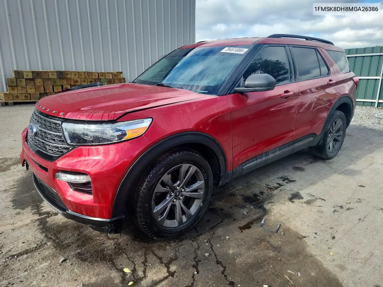 FORD EXPLORER 2021, VIN 1FMSK8DH8MGA26386